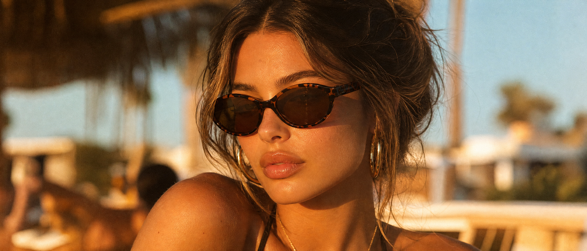 Lunettes cat-eye Y2K Mirage Lola — style plage et festival, accessoire mode été