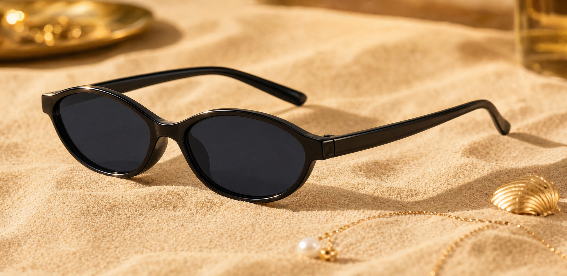 Lunettes de soleil cat-eye rétro Y2K Mirage Lola — coloris noir gris, protection UV400