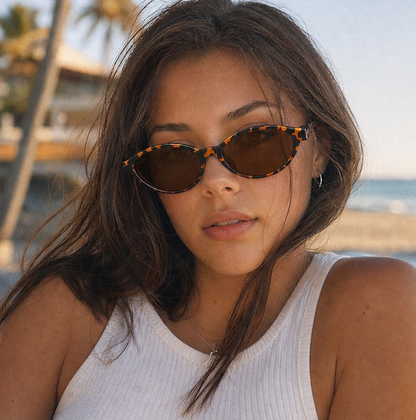 Lunettes de soleil cat-eye Mirage Lola — coloris léopard, accessoire tendance Y2K